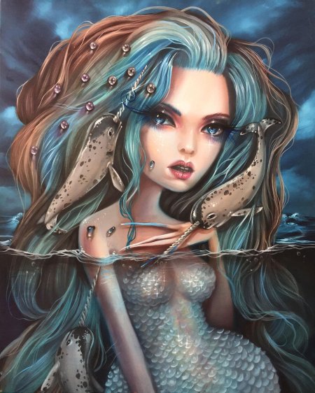 Красивая русалка