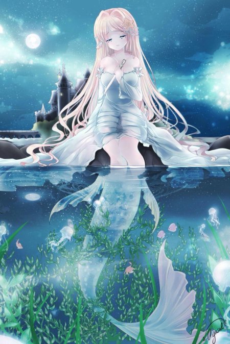 Аниме русалка