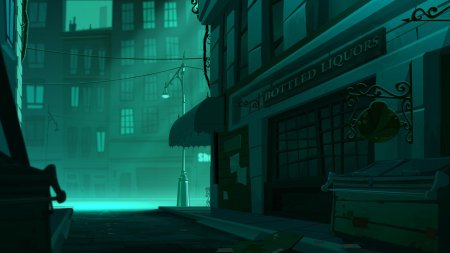 Тёмный переулок фон для гачи