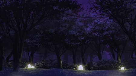 Аниме фон лес