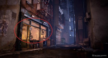 Переулок темный cyberpunk