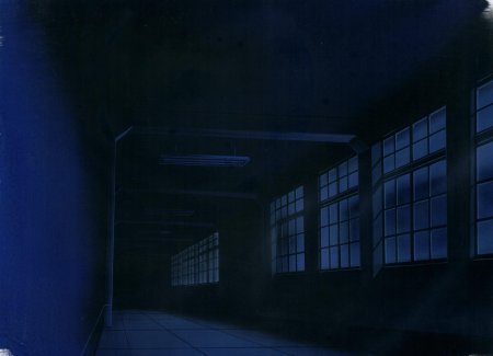 Школьный коридор ночью