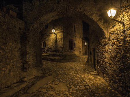 Средневековый город улицы