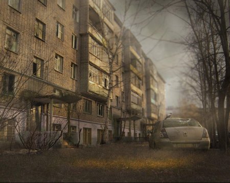 Двор хрущевки