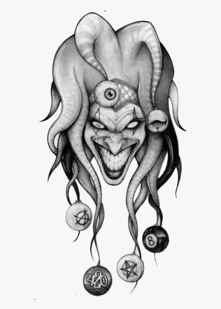 Шут эскиз тату