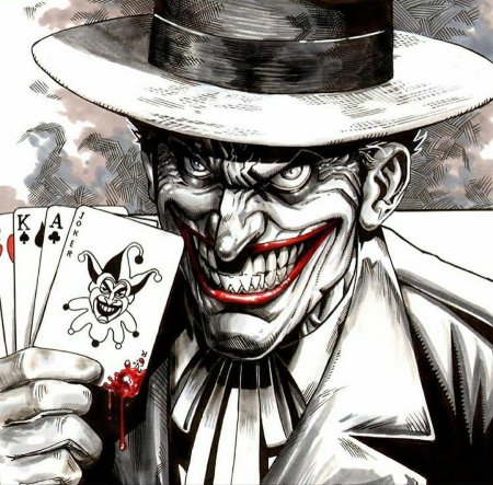 Карточный джокер тату