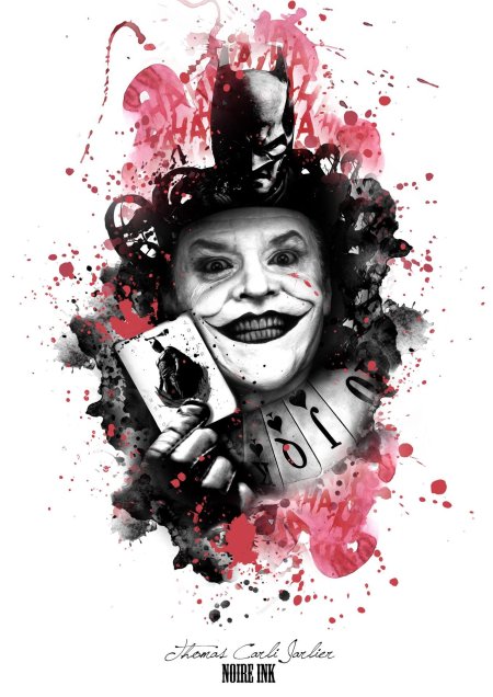 Эскизы тату треш полька джокер