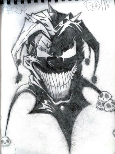 Тату эскиз джокер