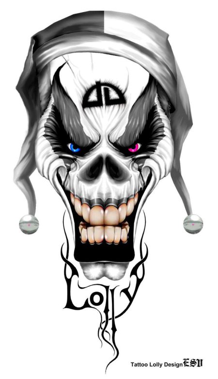 Тату эскиз джокер