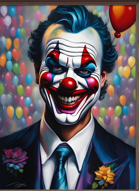 Картина клоун