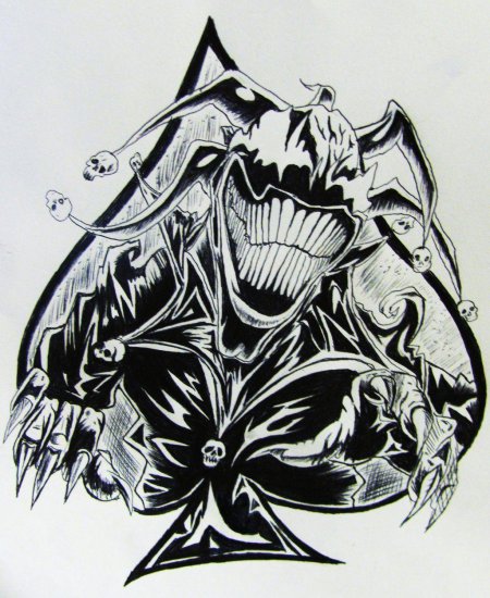 Тату эскиз джокер