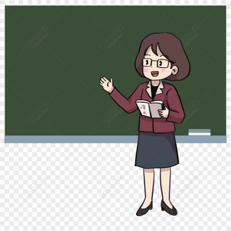 Учительница мультяшная