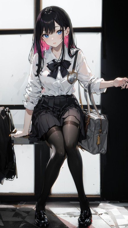 Девушка в чулках аниме