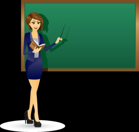 Мультяшная учительница