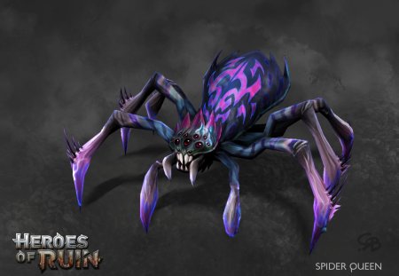 Фиолетовые пауки