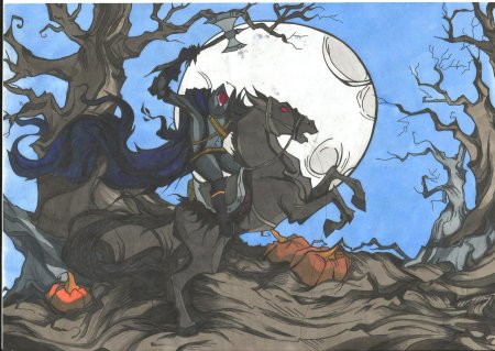 Сонная лощина всадник без головы арт