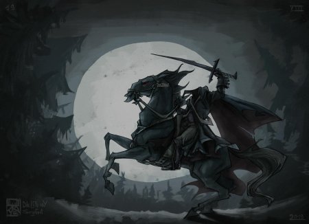 Сонная лощина всадник без головы арт