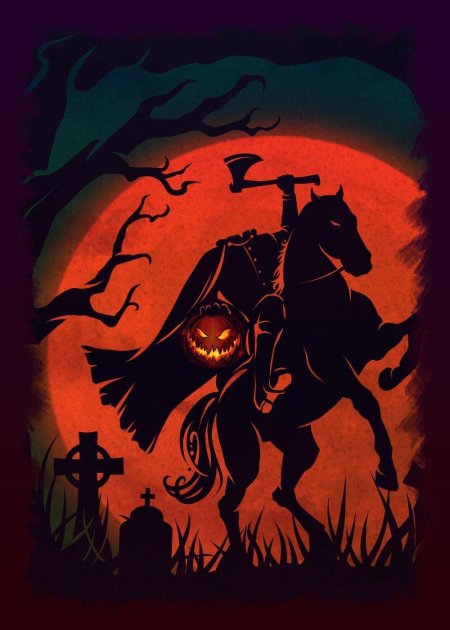 Сонная лощина всадник без головы арт