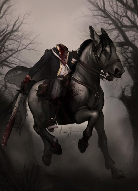 Сонная лощина всадник без головы арт