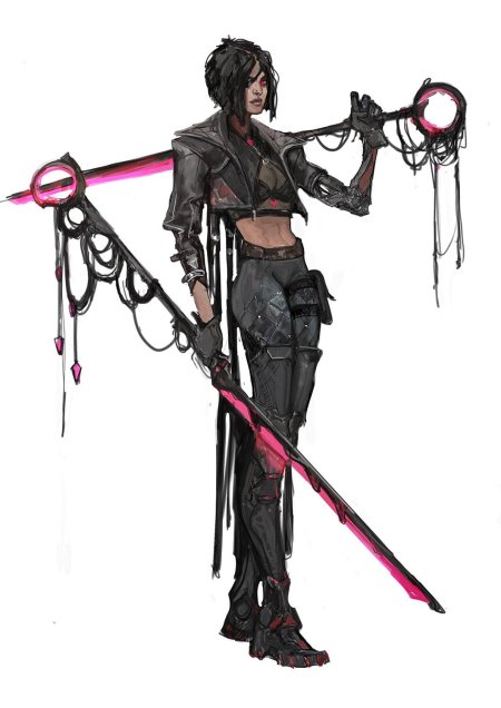 Киберпанк персонажи девушки