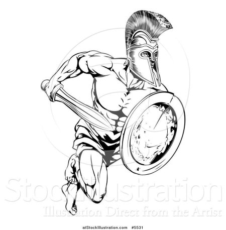 Гладиатор рисунок