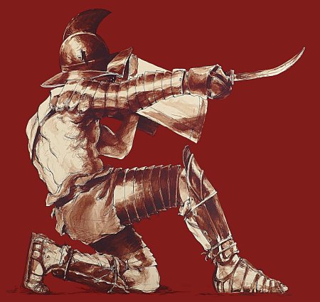 Гладиатор фракиец арт