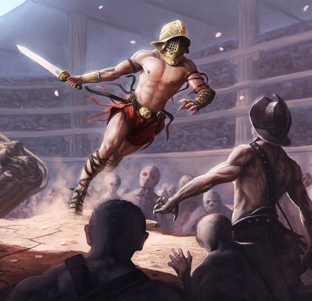 Гладиаторские бои в древнем риме