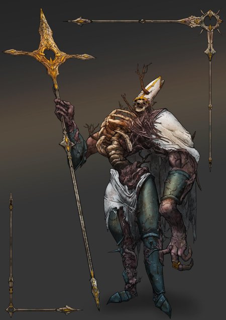 Боевой священник арт фэнтези