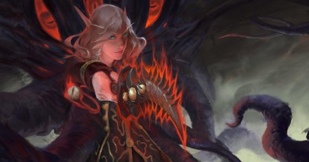 Эльф крови чернокнижник арт