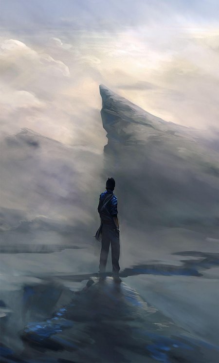 Человек на обрыве