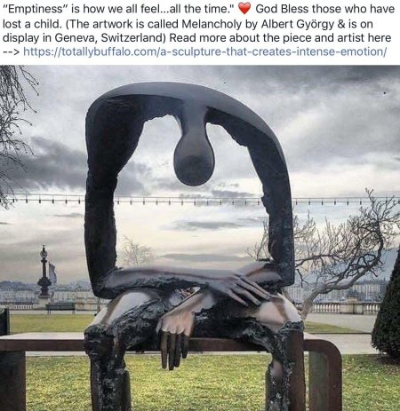 Скульптура меланхолия женева