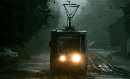 Трамвай призрак черная татра