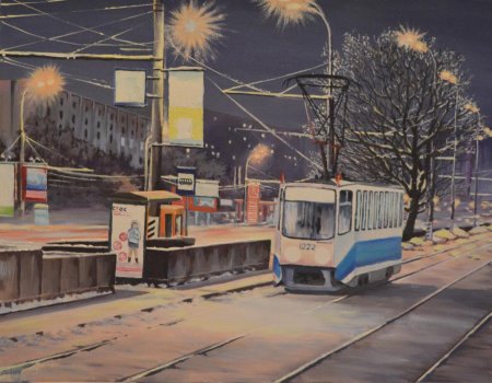 Трамвай в живописи