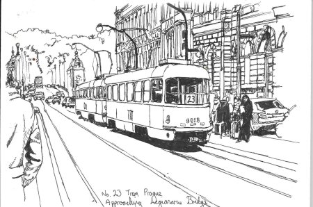 Трамвай раскраска