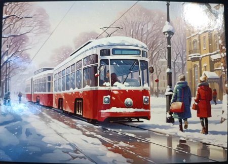 Трамвай в живописи