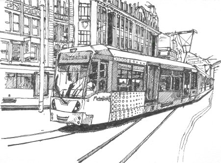 Раскраска трамвай