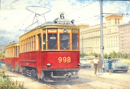 Художник александр журавлев электропоезд