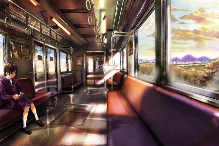 Макото синкай вагон метро