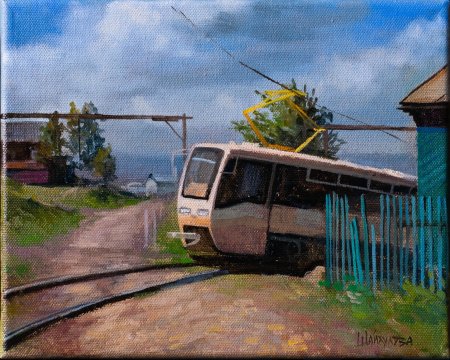 Трамвай в живописи