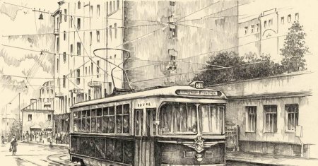 Первый московский трамвай 1899