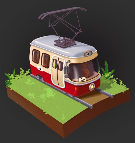 Трамвай стилизованный