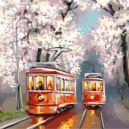 Живопись пятигорск красный трамвай