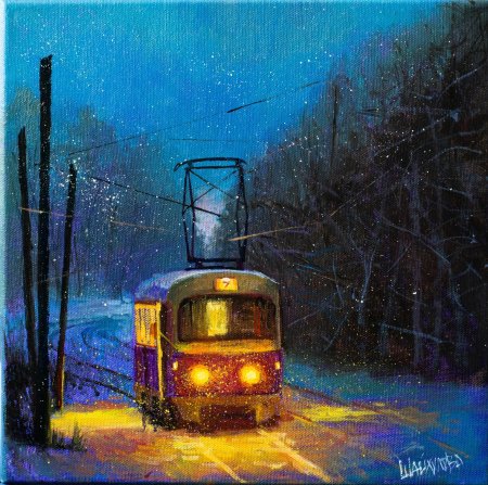 Трамвай картина