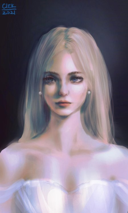 Девушки с белыми волосами