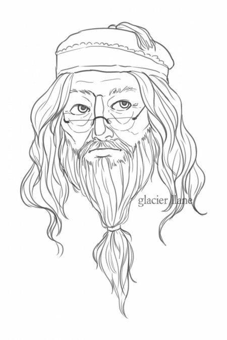 Альбус дамблдор рисунок