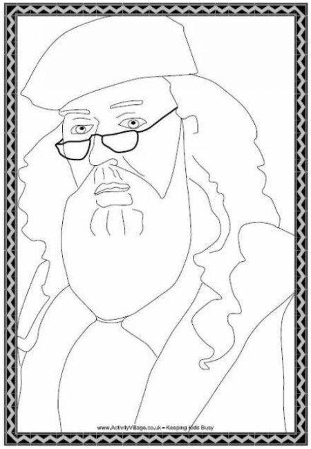 Раскраска альбус дамблдор