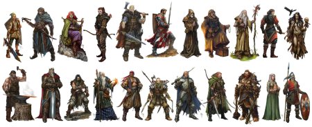 Бумажные миниатюрки героев в dungeons dragons