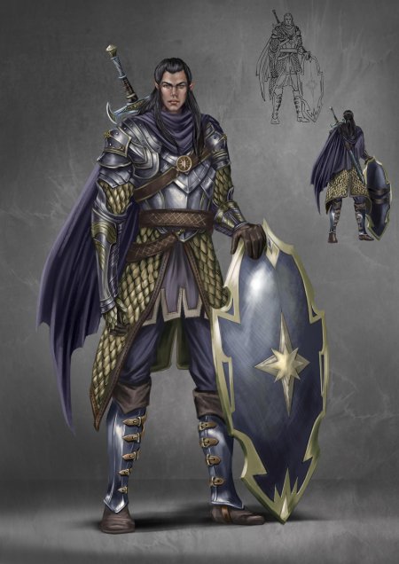 Рыцарь паладин концепт арт
