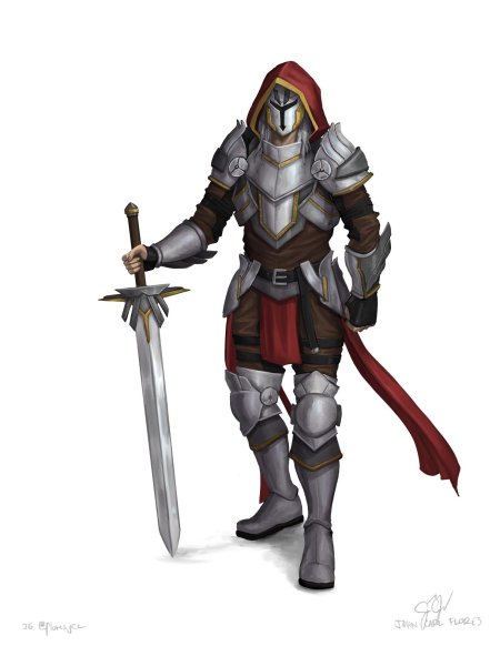 Рыцарь в тяжелых доспехах