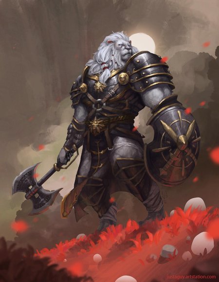 Лев в доспехах